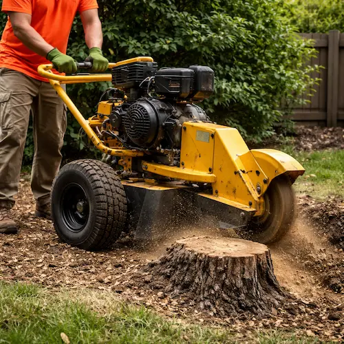 Stump grinding service Waterbury CT