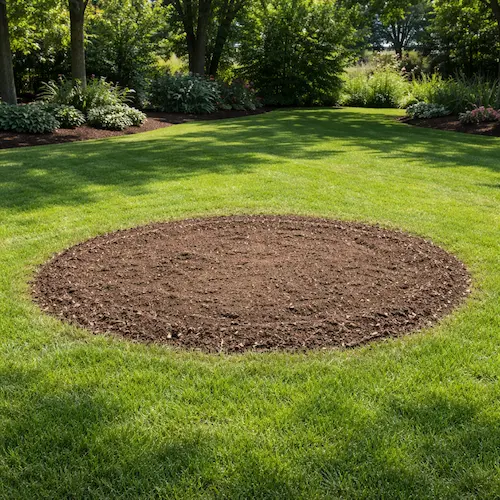Stump fully removed and area cleaned up